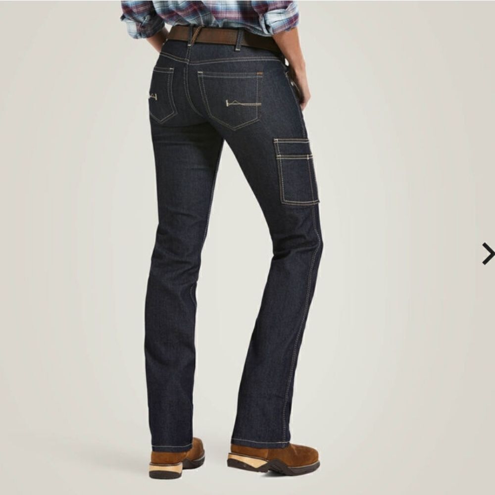 Ariat Rebar DuraStretch Raven Straight Leg Jean Size 25R